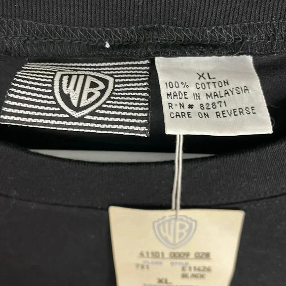 1990s Warner Brothers Studio Mens Tshirt NEW with tags Size XL Hollywood, CA - Picture 4 of 5